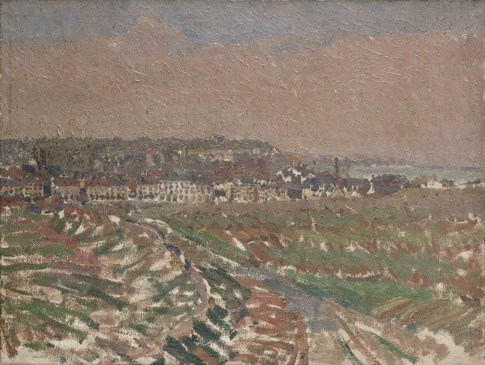 Dieppe from the West, by Harold Gilman, oil, 1910