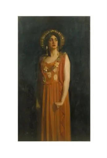 Lillah McCarthy as Jocasta in <i>Oedipus Rex</i> by Sophocles, by Harold Speed