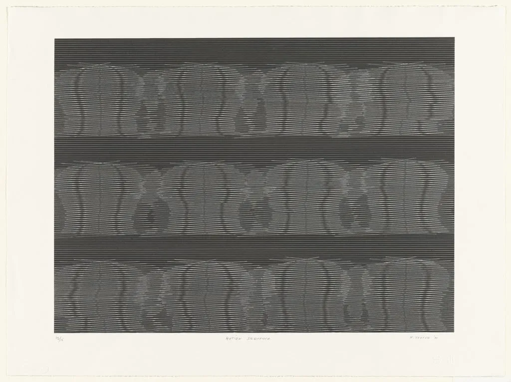 Untitled, by Harold Tovish, ink, 1971