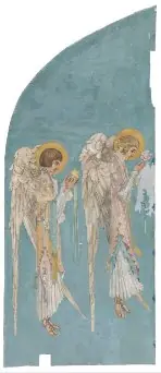 Two Winged Angels in Profile, by Harry Clarke