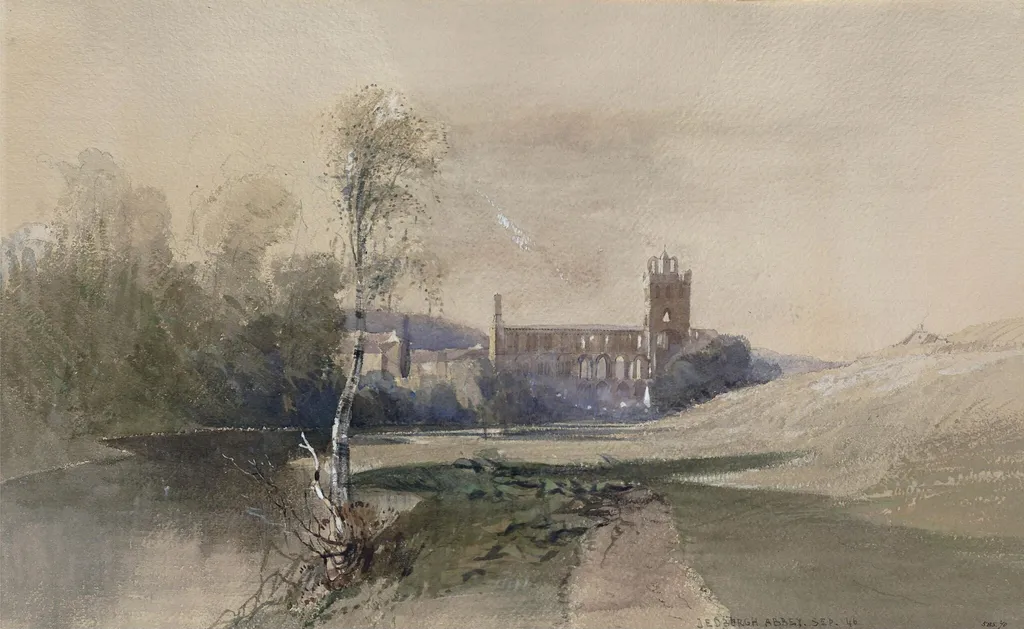 Jedburgh Abbey, by Harry John Johnson, watercolor, 1846