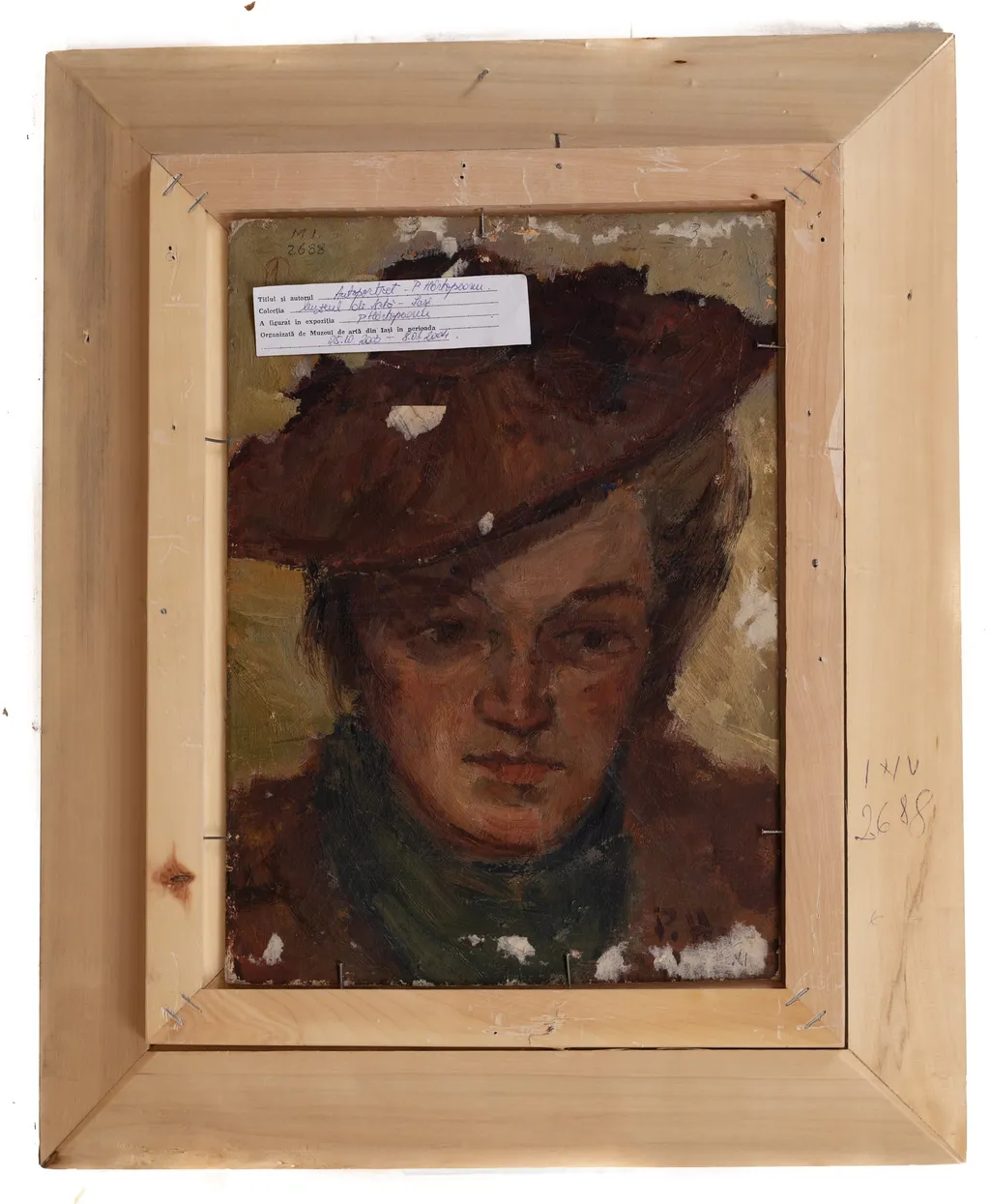 Autoportret, by Hârtopeanu Petru, 1957