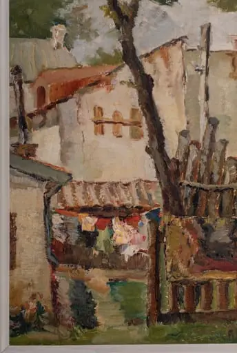 Curte în provincie, 1940, by Hârtopeanu Petru