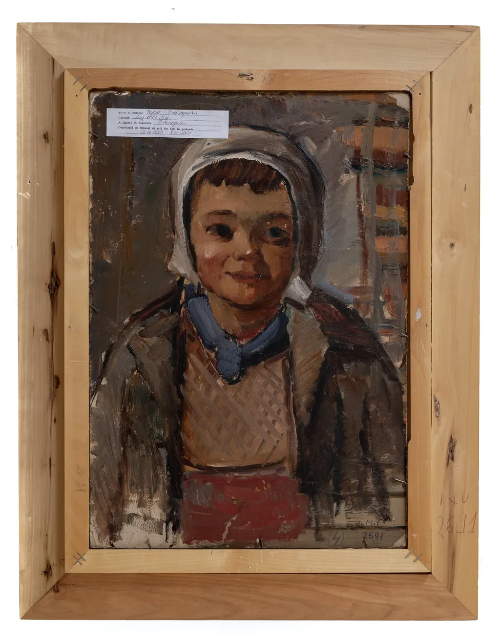 Portret de femeie, by Hârtopeanu Petru, 1957