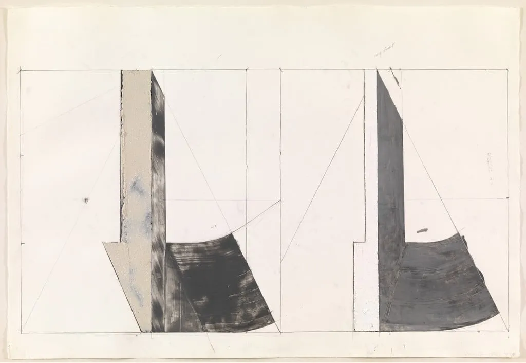 Untitled, by Harvey Quaytman, graphite, 1974