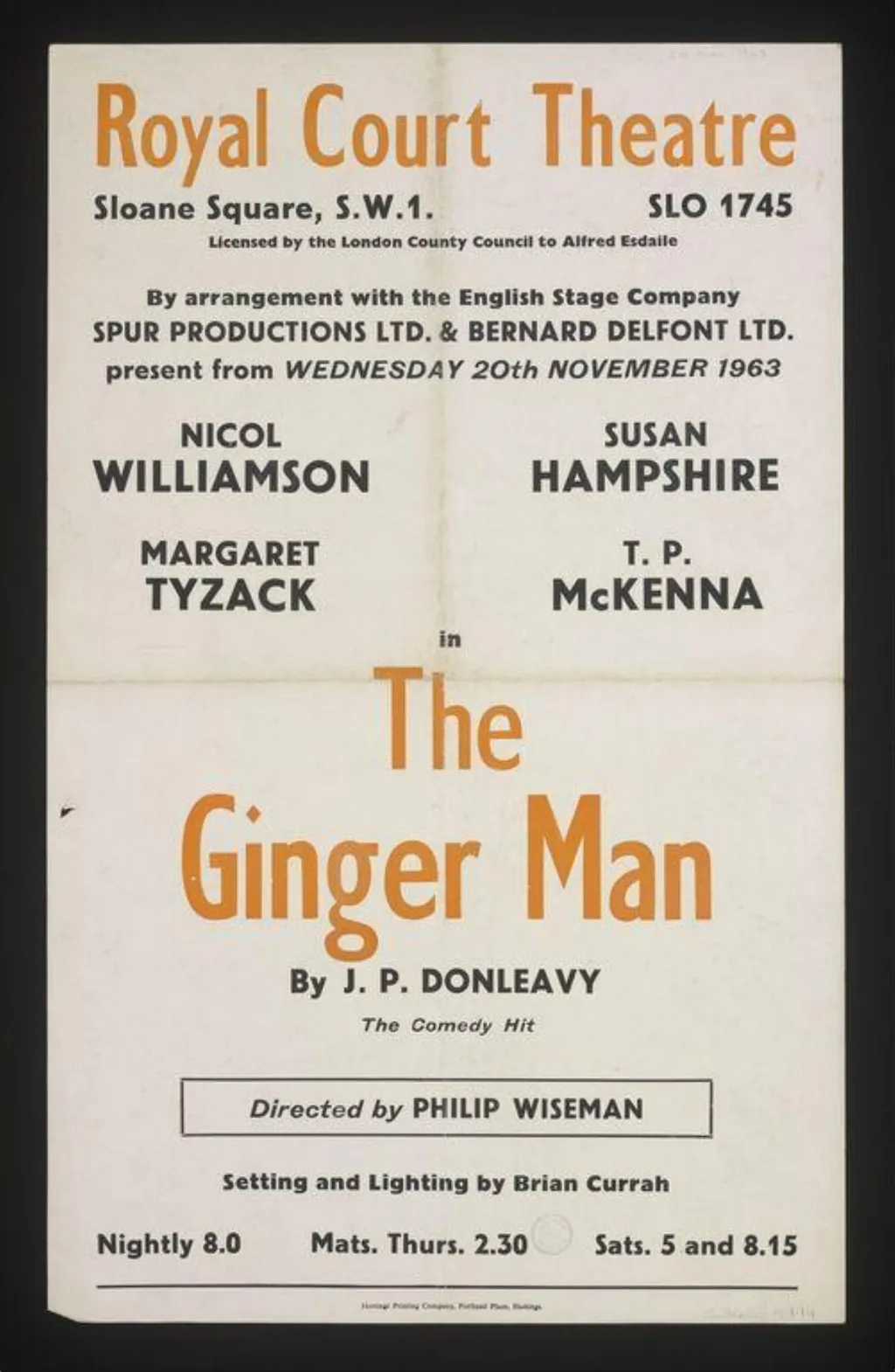 Untitled, by Hastings Printing Company Ltd., 1963