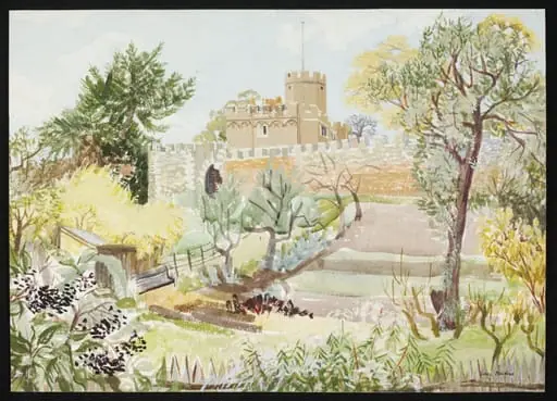 Hertford Castle, by Hawkins