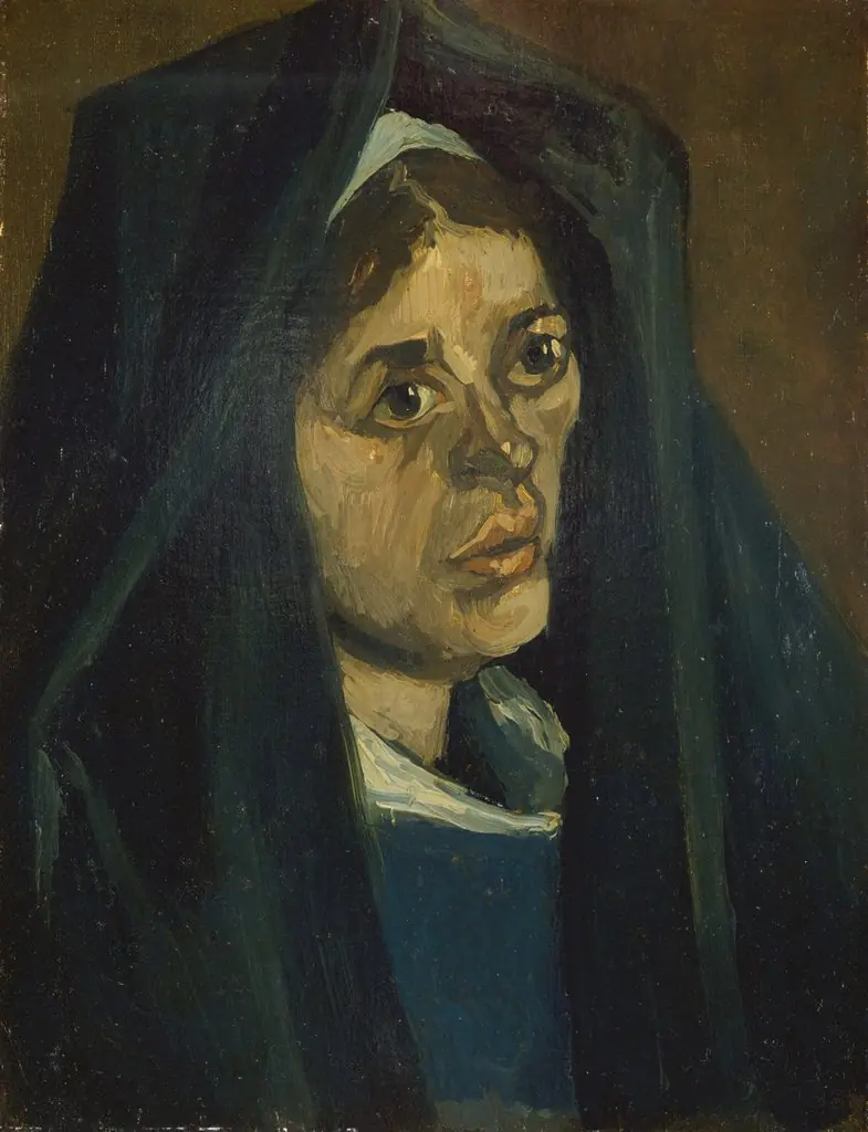 Head of a Peasant Woman with Green Shawl