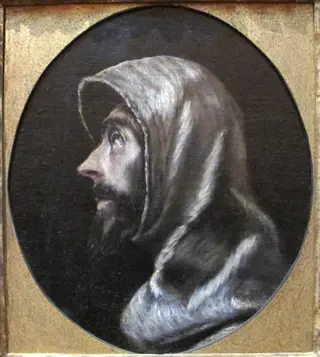 Head of Saint  Francis, by El Greco