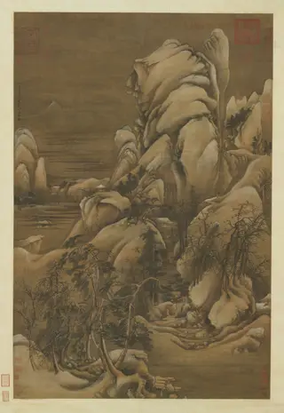 Heavy Snow on a Mountain Pass