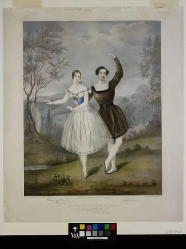Madle Cerito & Sigr Guerra. In the favorite Ballet of, "Le lac des Fées." By Guerra. Fanny Cerito. A Guerra, by Hebe Saunders