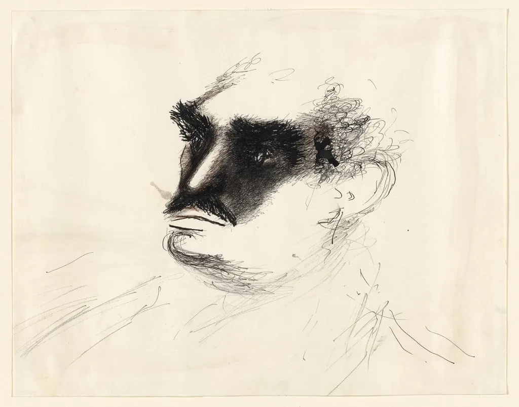 Untitled, by Hedda Sterne, graphite, 1964