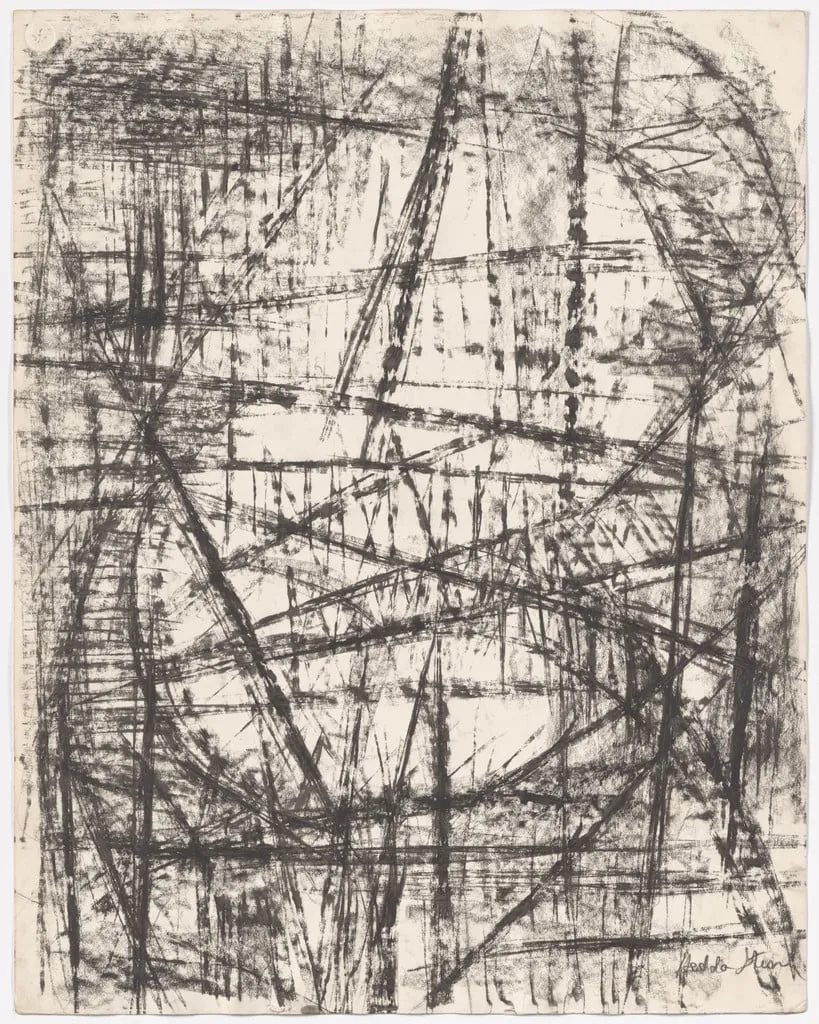 Untitled, by Hedda Sterne, ink, 1954