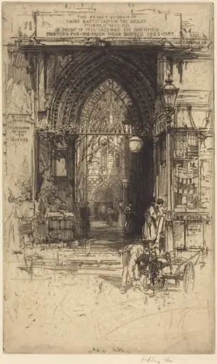 Saint Bartholomew the Great, Smithfield, by Hedley Fitton