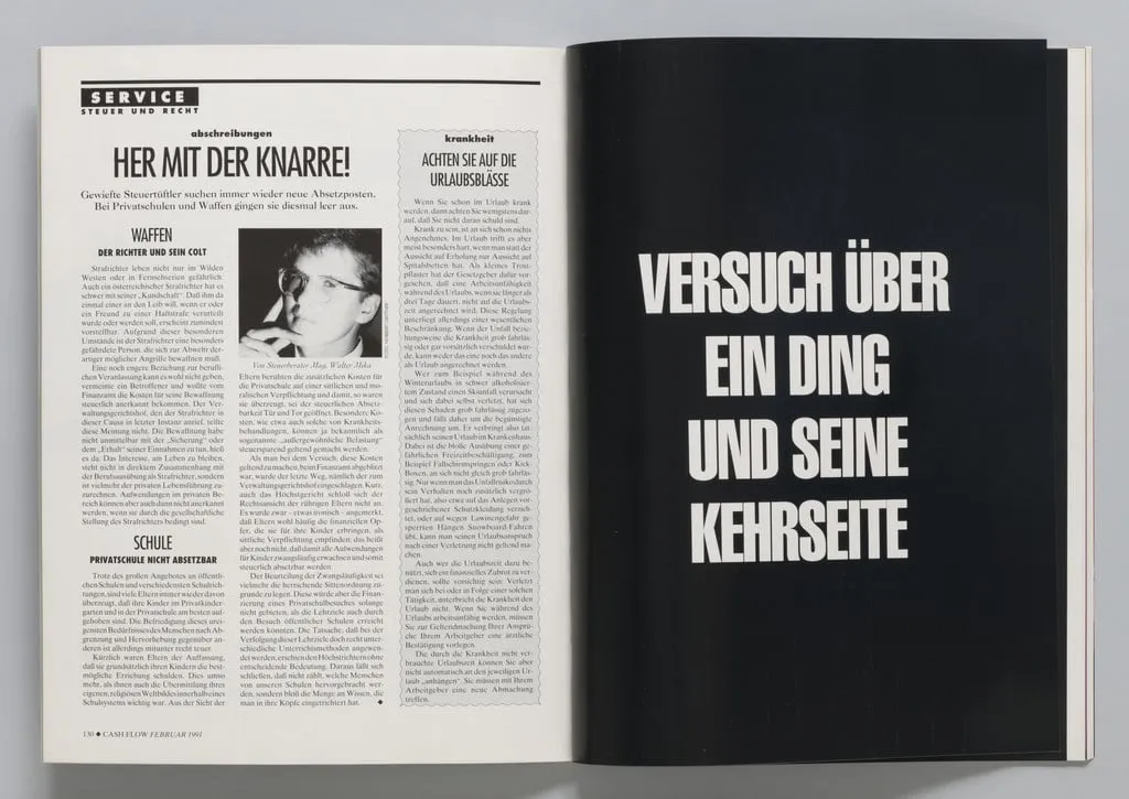 Untitled, by Heimo Zobernig, Clegg and Guttmann, Christian Philipp Müller, Mark Dion, Werner Büttner, Michael Krebber, Thomas Locher, Stephen Prina, Fareed Armaly, Andrea Fraser Various Artists, 1990