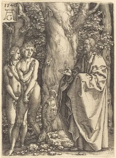 Adam and Eve Hide Themselves, by Heinrich Aldegrever