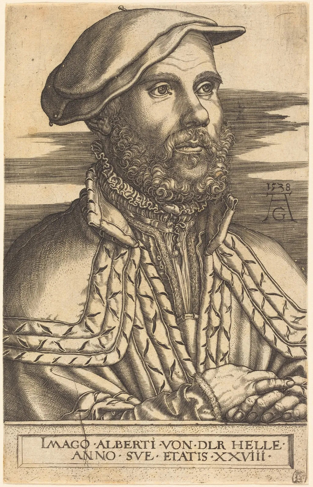 Albert van der Helle, by Heinrich Aldegrever, 1538