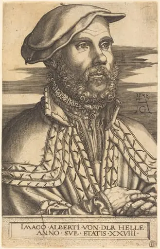 Albert van der Helle, by Heinrich Aldegrever