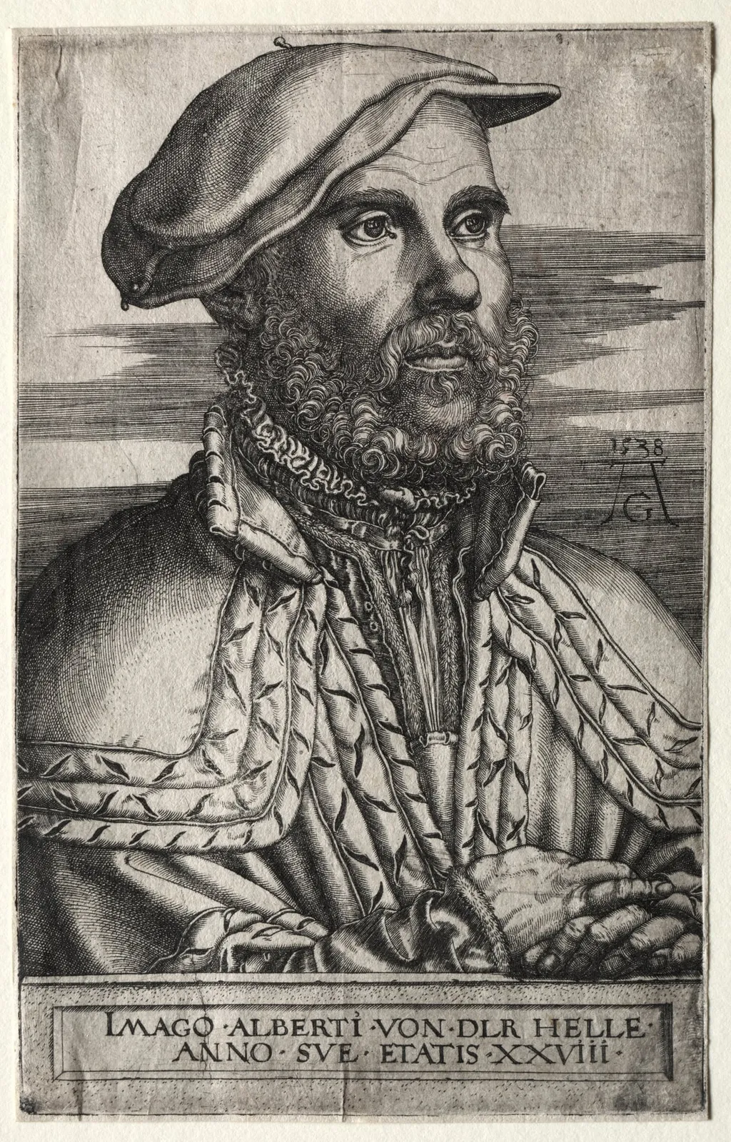 Albert van der Helle, by Heinrich Aldegrever, 1538
