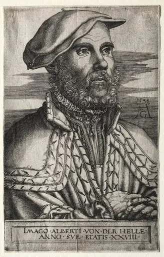 Albert van der Helle, by Heinrich Aldegrever