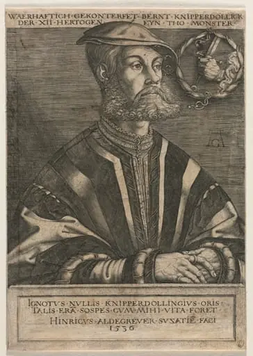 Bernt Knipperdolling, by Heinrich Aldegrever