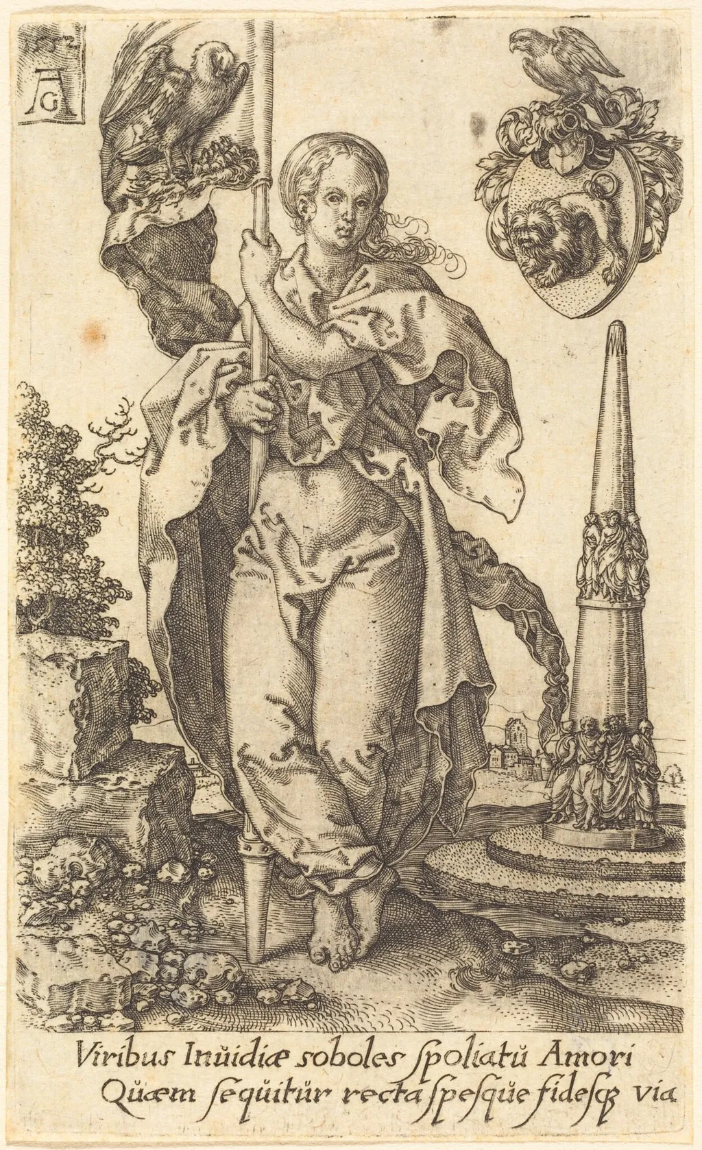Charity, by Heinrich Aldegrever, 1552