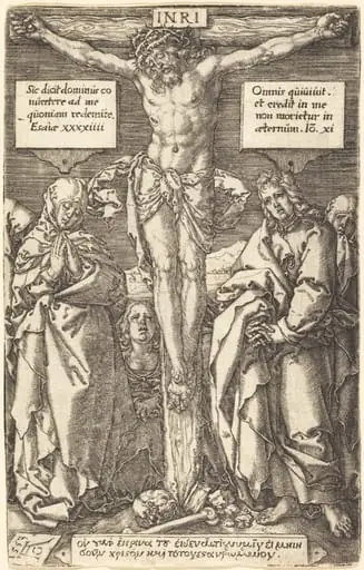 Christ on the Cross, by Heinrich Aldegrever