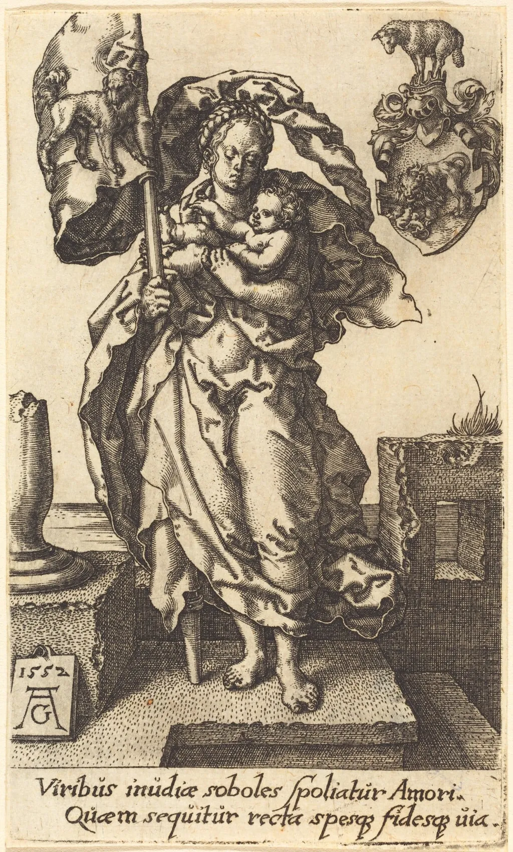 Compassion, by Heinrich Aldegrever, 1552