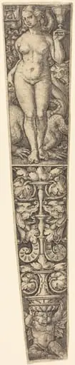 Dagger Sheath with the Whore of Babylon, by Heinrich Aldegrever