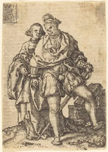 Dancing Couple, by Heinrich Aldegrever