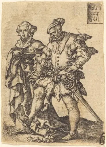 Dancing Couple, by Heinrich Aldegrever