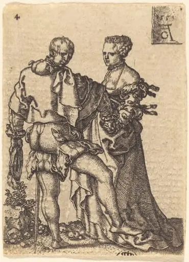 Dancing Couple, by Heinrich Aldegrever