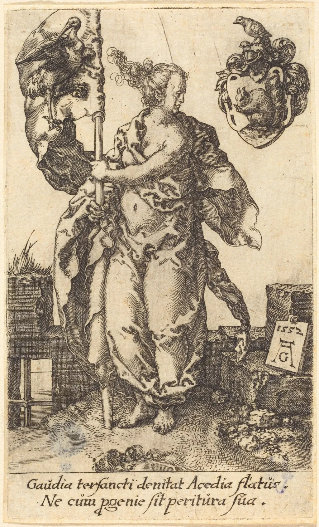 Diligence, by Heinrich Aldegrever, 1552