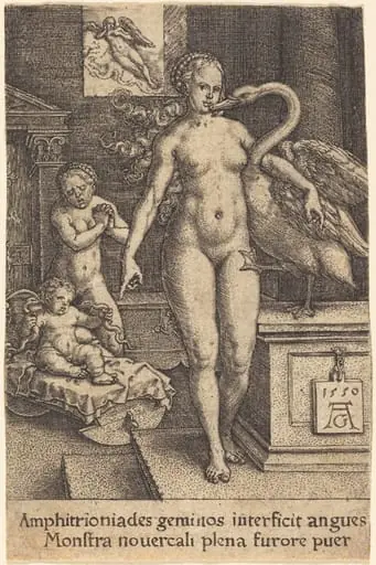 Hercules as a Child, by Heinrich Aldegrever
