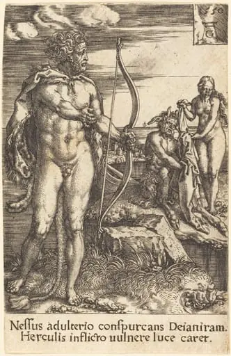 Hercules Killing Nessus, by Heinrich Aldegrever