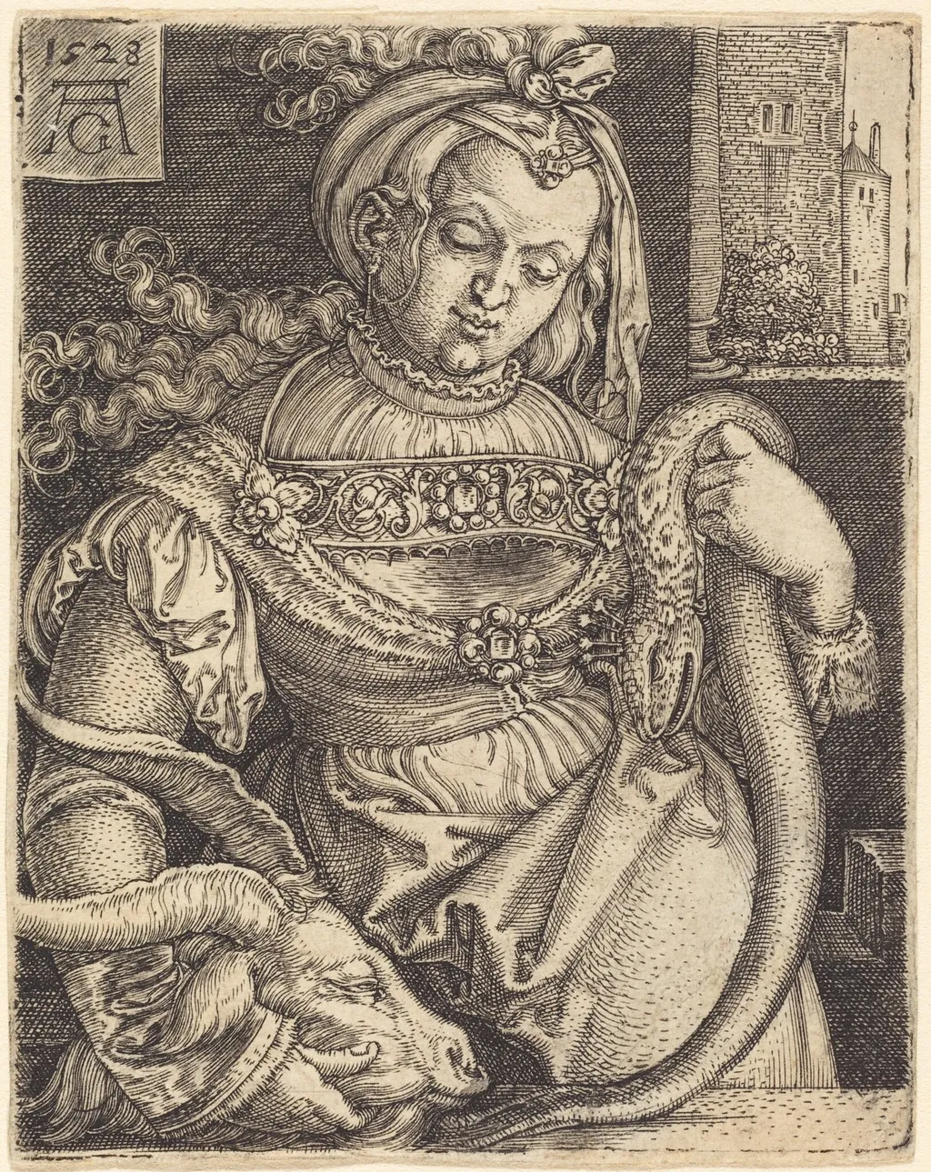 Intemperance, by Heinrich Aldegrever, ink, 1528