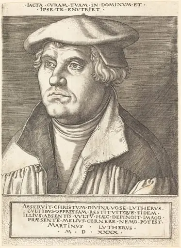 Martin Luther, by Heinrich Aldegrever