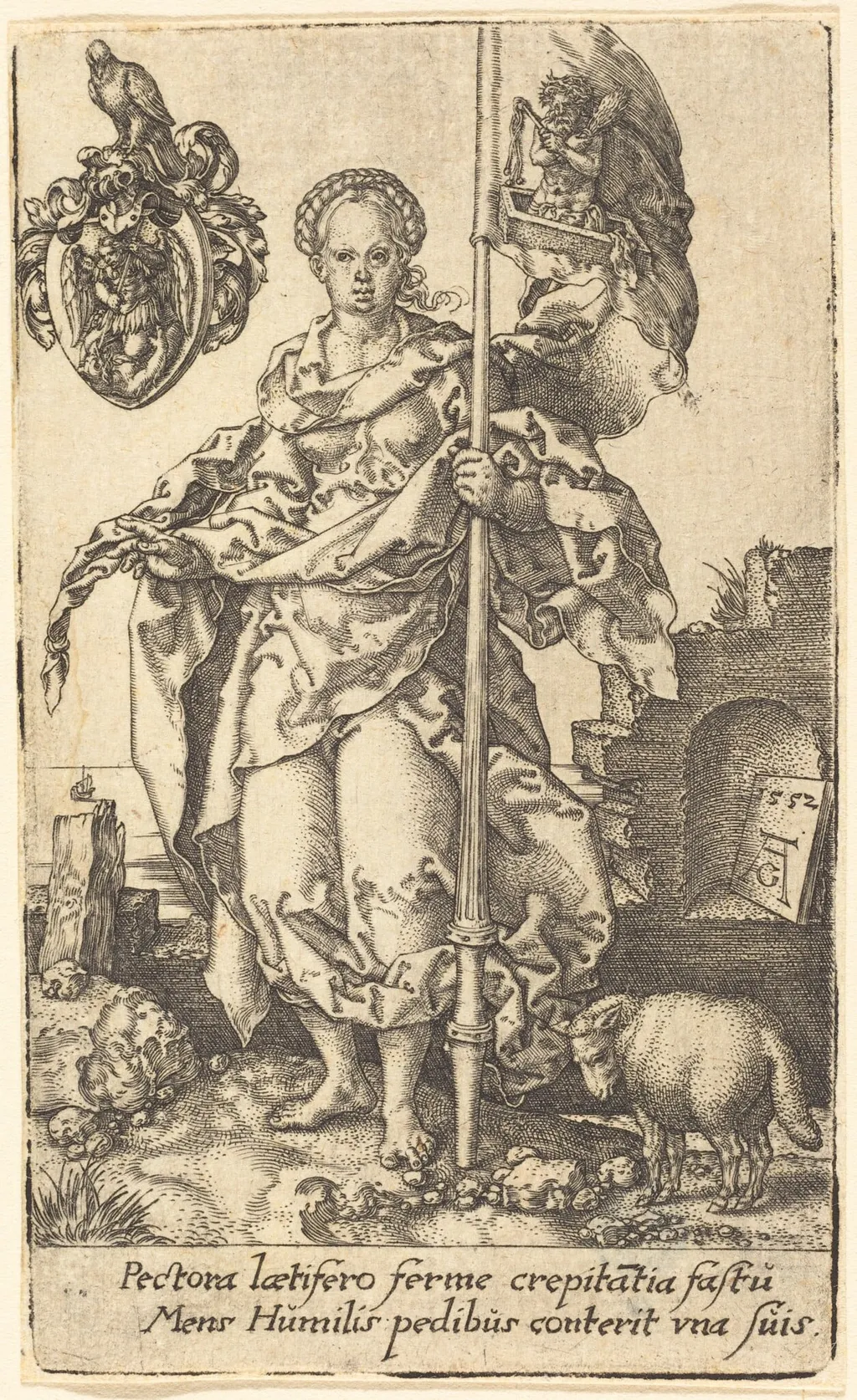 Modesty, by Heinrich Aldegrever, 1552