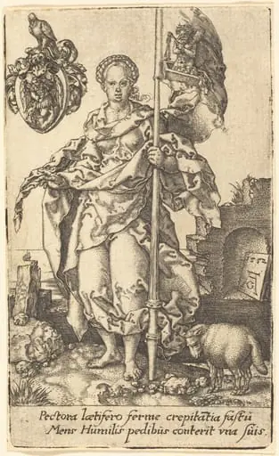 Modesty, by Heinrich Aldegrever