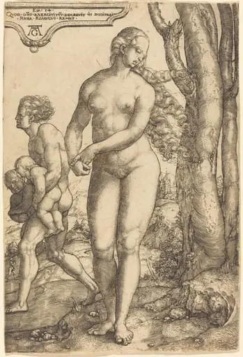 Rhea Silvia, by Heinrich Aldegrever