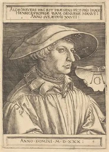 Self-Portrait, by Heinrich Aldegrever