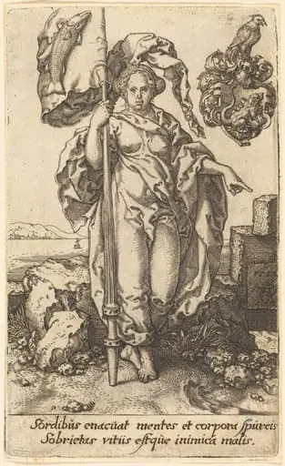 Temperance, by Heinrich Aldegrever