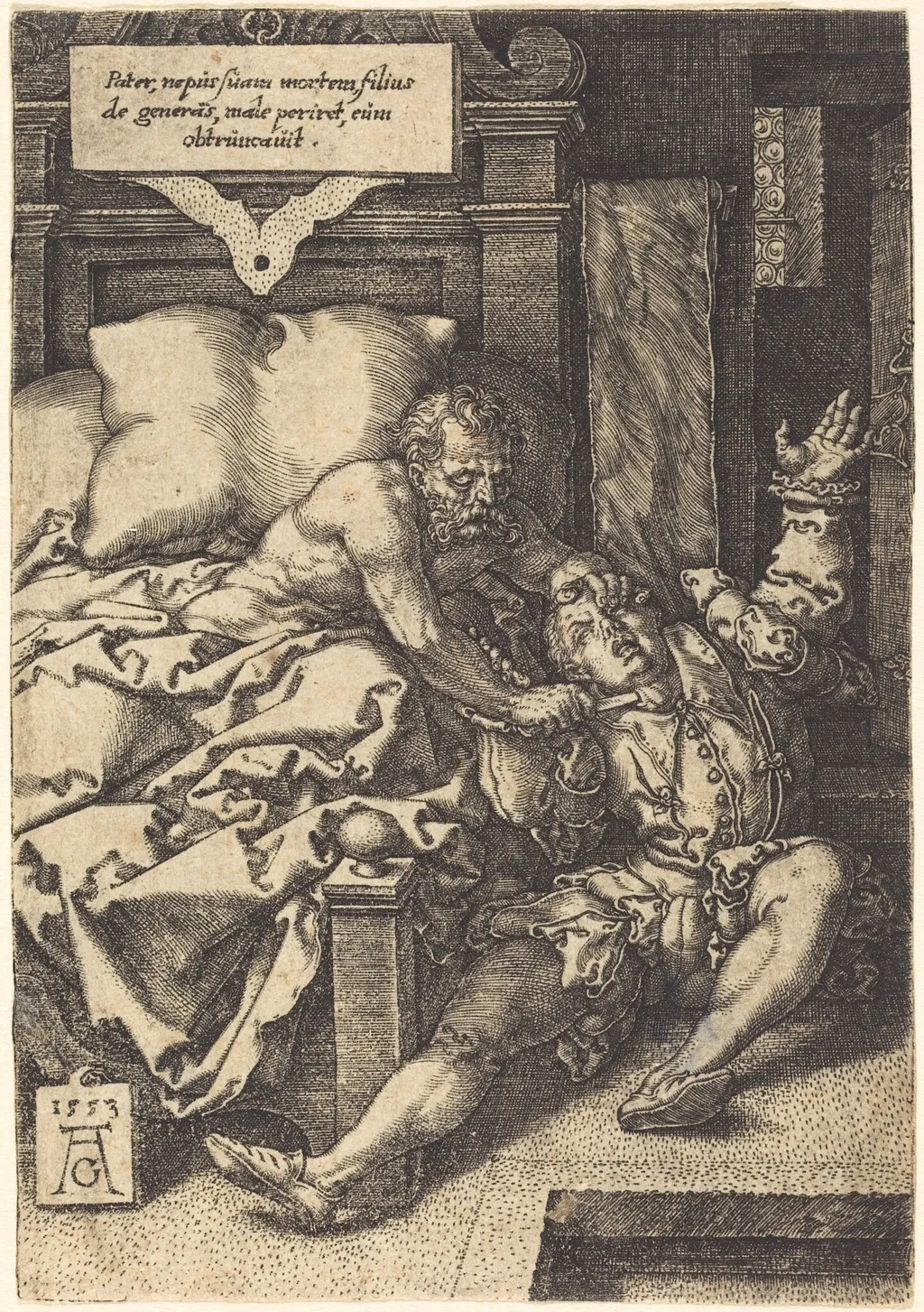 The Severe Father, by Heinrich Aldegrever, 1553