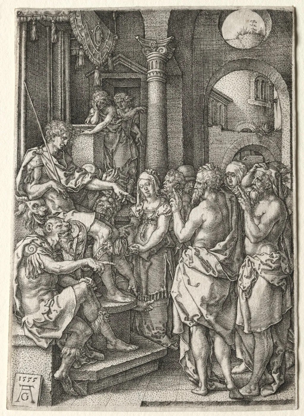 The Story of Susanna: Susanna Accused of Adultery, by Heinrich Aldegrever, 1555