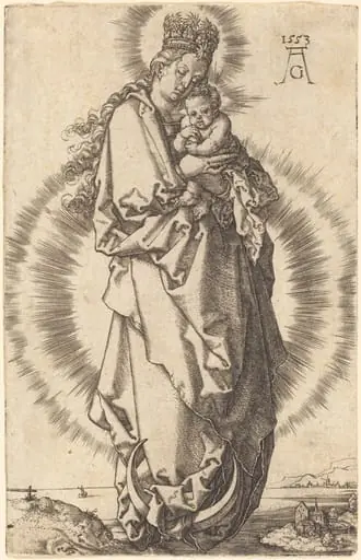 The Virgin with the Child on the Crescent, by Heinrich Aldegrever