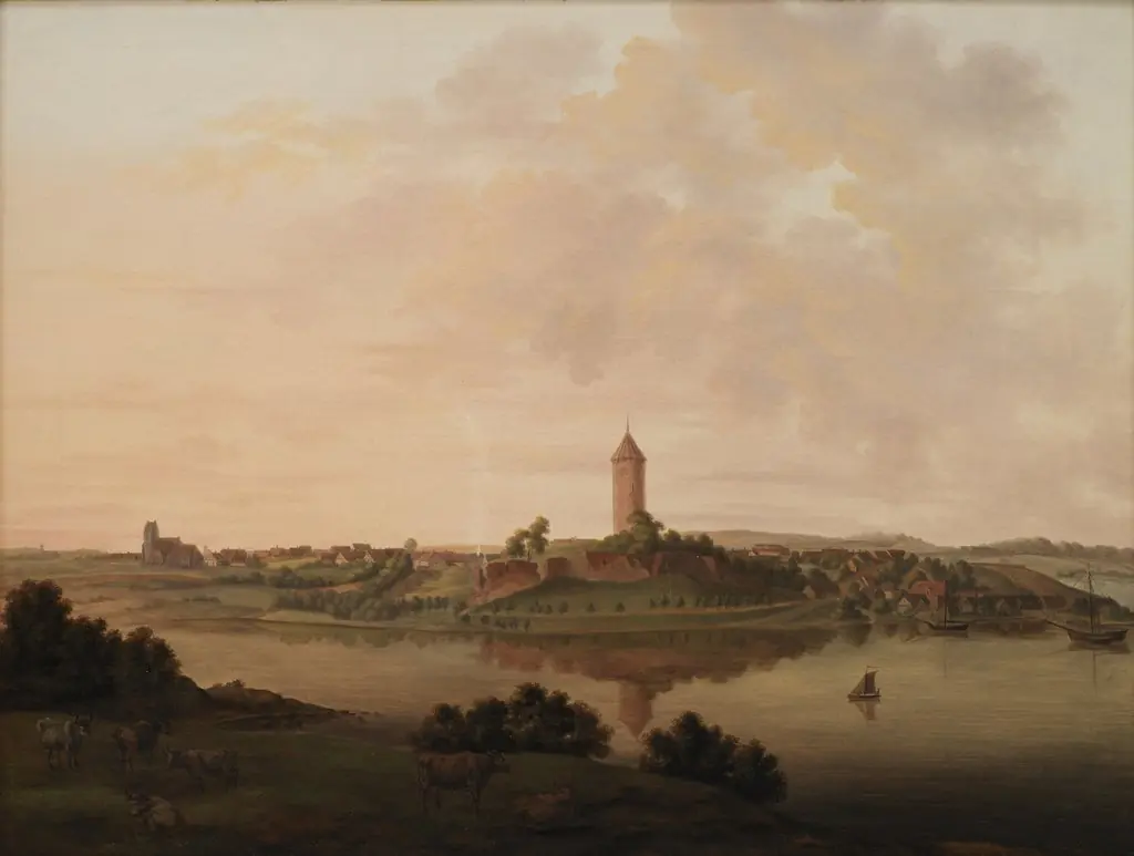 Prospekt af Vordingborg, by Heinrich August Grosch