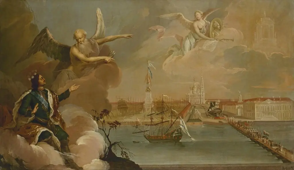 Allegory of the Victory of the Russian Fleet over the Turks in the Turkish War of 1768-1774, by Heinrich Buchholz