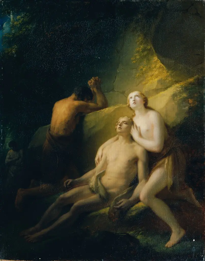 Adam and Eve Mourn the Dead Abel, by Heinrich Füger