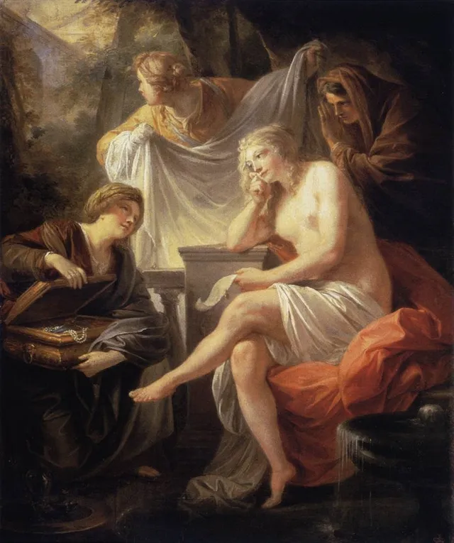 Bathsheba at her bath, by Heinrich Füger