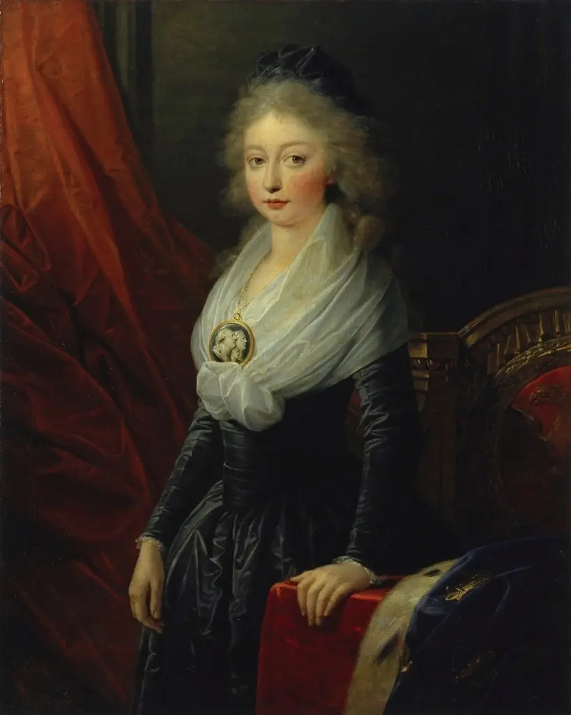 Portrait of Maria Theresia Charlotte of Bourbon, by Heinrich Füger